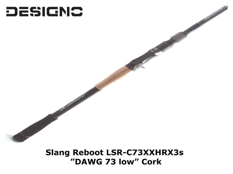 Designo Slang Reboot LSR-C73XXHRX3s ”DAWG 73 low” Cork Baitcasting Rod