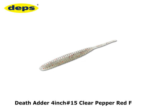 deps Death Adder 4inch #15 Clear Pepper Red F