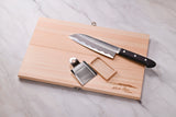 A Handcrafted Wooden Hinoki Cutting Board Set (Cutting Board, Knife, Grater)