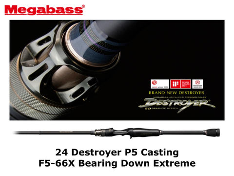 Pre-Order Megabass 24 Destroyer P5 Casting F5-66X Bearing Down Extreme coming in April/May