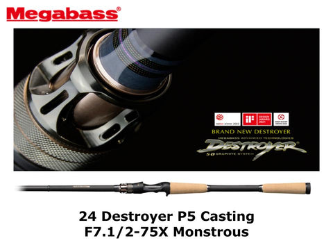 Pre-Order Megabass 24 Destroyer P5 Casting F7.1/2-75X Monstrous coming in April/May