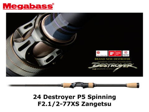 Pre-Order Megabass 24 Destroyer P5 Spinning F2.1/2-77XS Zangetsu coming in April/May