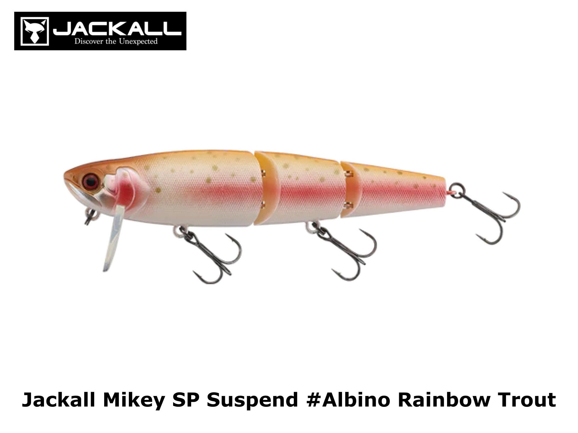 Jackall Mikey SP Suspend #Albino Rainbow Trout – JDM TACKLE HEAVEN Jackall Mikey SP Suspend #Albino Rainbow Trout – JDM TACKLE HEAVEN
