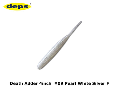 deps Death Adder 4inch #09 Pearl White Silver F