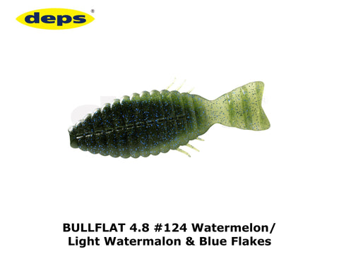 deps Bullflat 4.8 inch #124 Watermelon / Light Watermalon & Blue Flakes