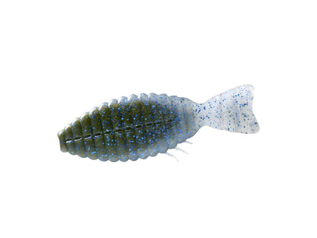 deps Bullflat 3 inch #123 Green Pumpkin Blue Flake Smoke Blue Flake