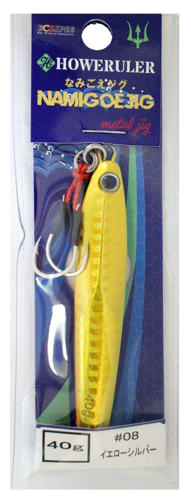 Eclipse Howeruler Namigoe Jig 40g #08 Yellow Silver