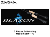 Daiwa 21 Blazon 2 Pieces Baitcasting Model C66M+ -G