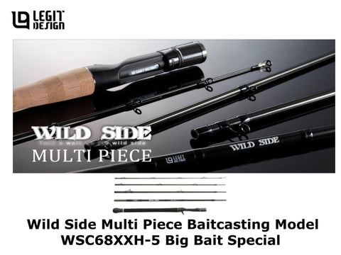 Legit Design Wild Side Multi Piece Baitcasting Model WSC68XXH-5