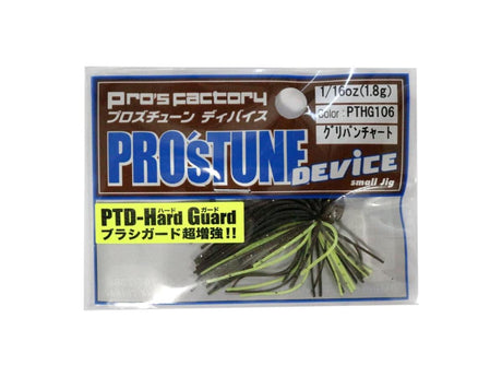 Pros Factory Incubator Pro's Tune Device Hard Guard 1/16oz #PTHG106 Green Pumpkin Chart