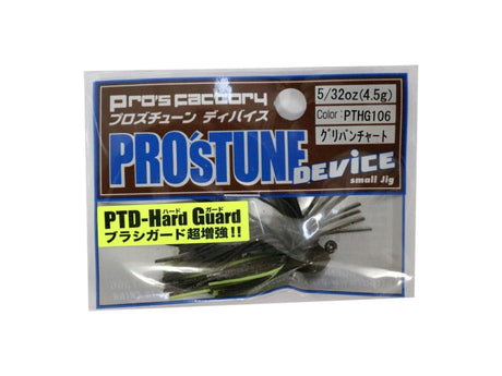 Pros Factory Incubator Pro's Tune Device Hard Guard 5/32oz #PTHG106 Green Pumpkin Chart