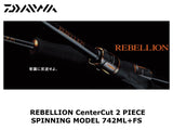 Pre-Order Daiwa Rebellion Center Cut 2 Piece Spinning 742ML+FS