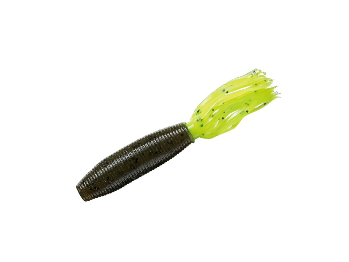 Smith Fat Ika 100mm #297-156 Green Pumpkin Pepper Chartreuse Pepper