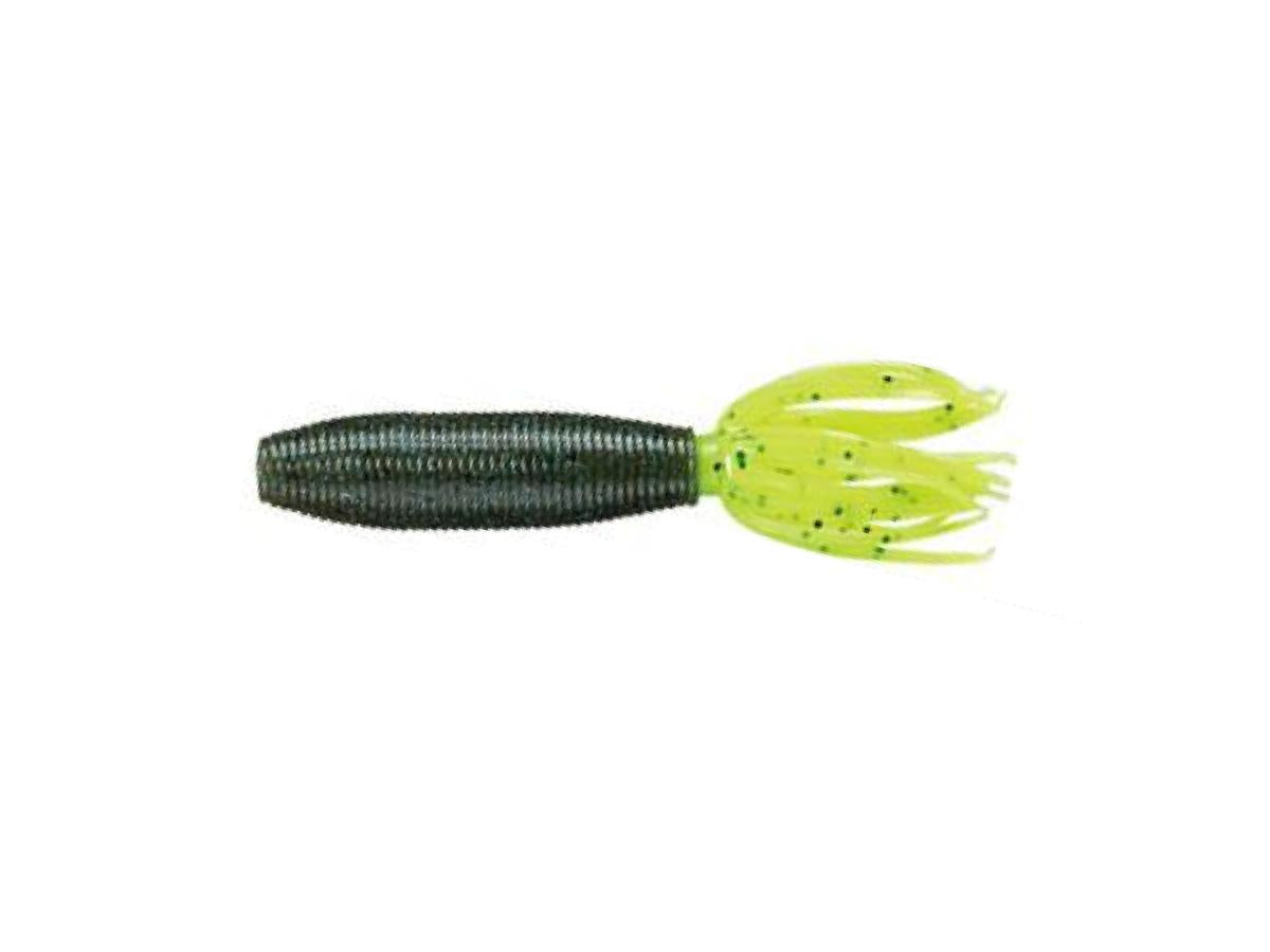 Smith Baby Fat Ika 80mm #363-156 Green Pumpkin / Black & Smoke Blue Flake / Chartreuse Tail