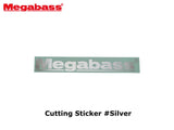 Megabass Cutting Sticker #10cm Silver