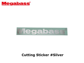 Megabass Cutting Sticker #10cm Silver