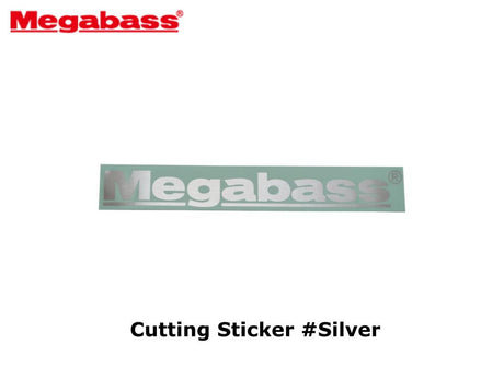 Megabass Cutting Sticker #10cm Silver