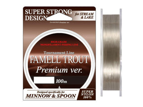 Yamatoyo Famell Trout Premium ver. 100m #0.5 2.5lb Titanium Brown