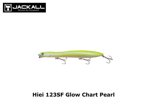 Jackall Hiei 123SF #Glow Chart Pearl