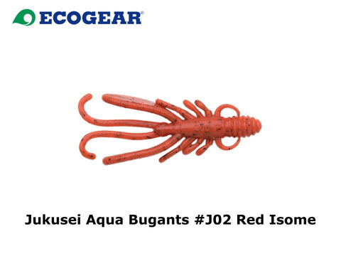 Ecogear Jukusei Aqua Bugants 2 inch #J02 Red Isome