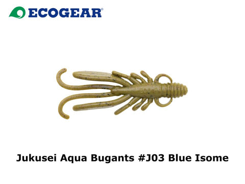 Ecogear Jukusei Aqua Bugants 2 inch #J03 Blue Isome