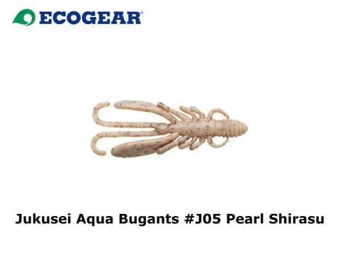 Ecogear Jukusei Aqua Bugants 2 inch #J05 Pearl Shirasu