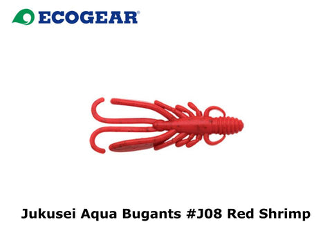 Ecogear Jukusei Aqua Bugants 2 inch #J08 Red Shrimp