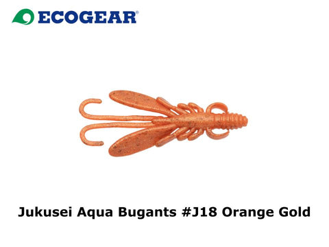 Ecogear Jukusei Aqua Bugants 2 inch #J18 Orange Gold