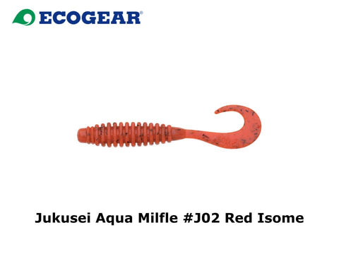 Ecogear Jukusei Aqua Milfle 3.3 inch #J02 Red Isome