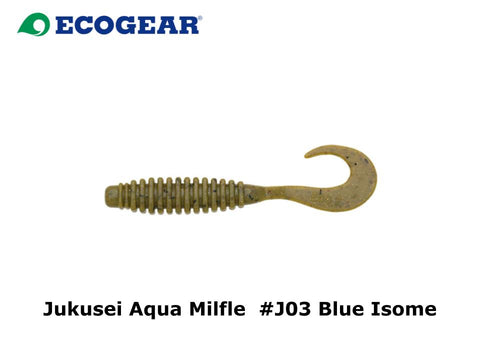 Ecogear Jukusei Aqua Milfle 3.3 inch #J03 Blue Isome