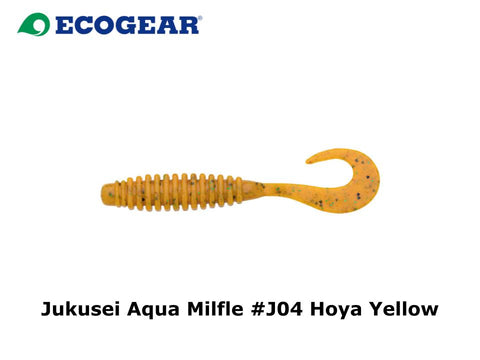 Ecogear Jukusei Aqua Milfle 3.3 inch #J04 Hoya Yellow