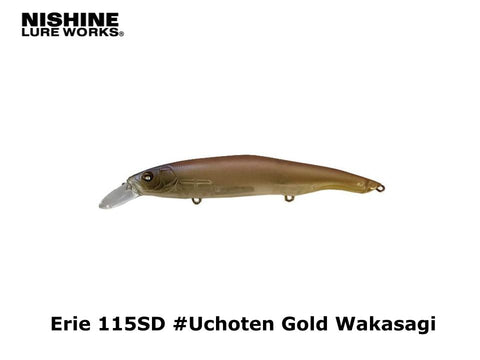 Nishine Lure Works Erie 115SD #Uchoten Gold Wakasagi