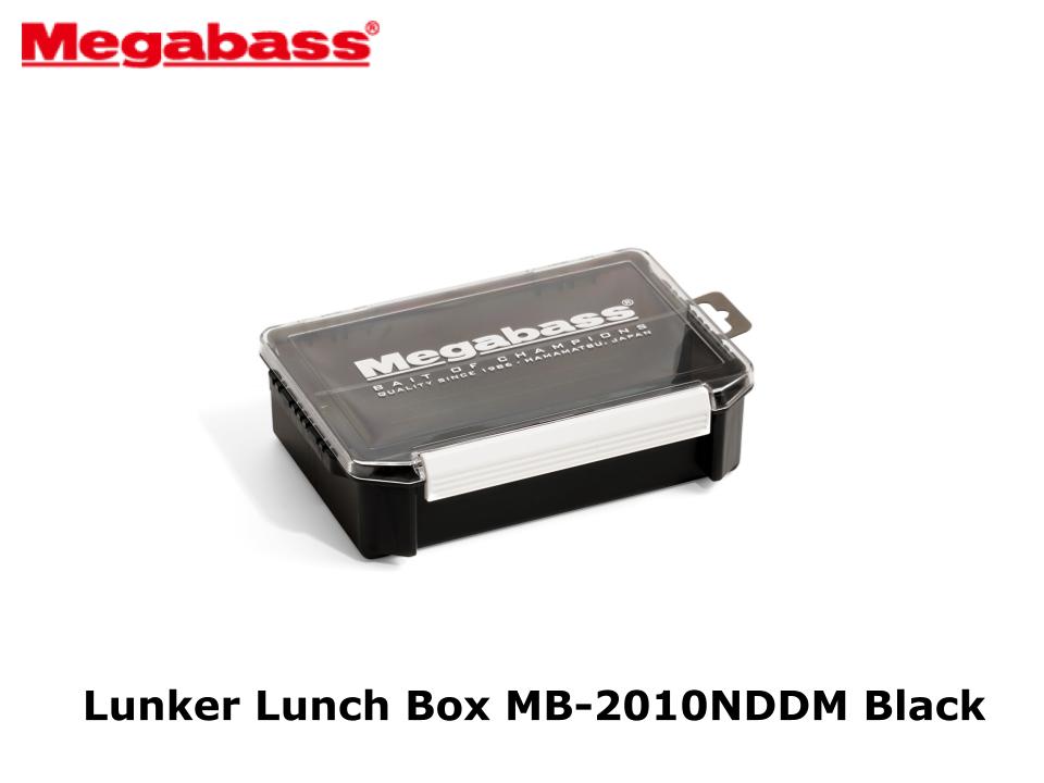 Boîte à Leurres Megabass Lunker Lunch Box MB-2010NDDM - Noire, Polypropylène, Neuve