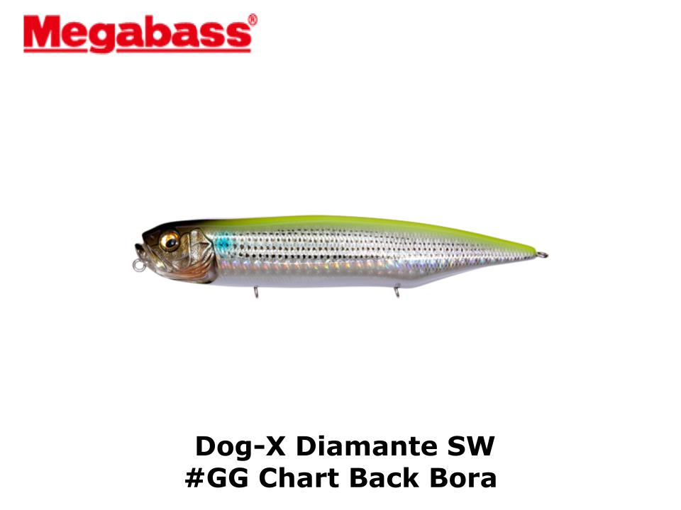 Megabass DOG-X Diamante SW #GG Chart Back Bora