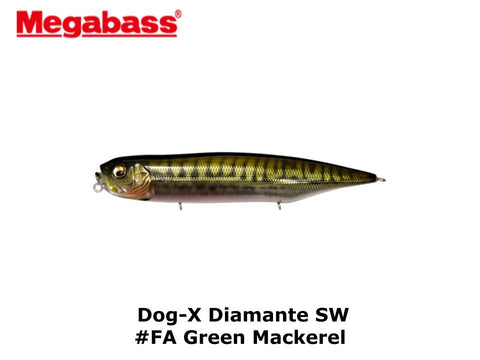 Megabass DOG-X Diamante SW #FA Green Mackerel