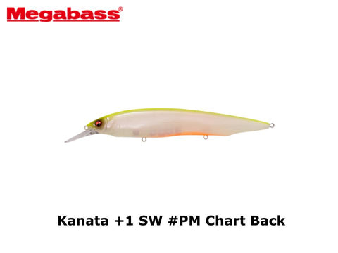 Megabass Kanata +1 SW #PM Chart Back