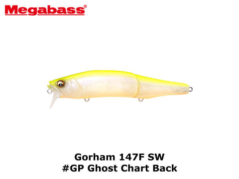 Megabass Gorham 147F SW #GP Ghost Chart Back