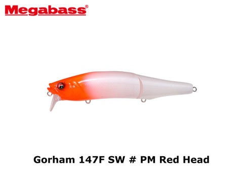 Megabass Gorham 147F SW # PM Red Head