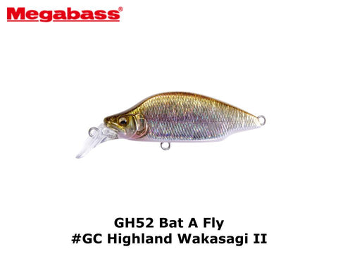 Megabass GH52 Bat A Fly #GC Highland Wakasagi II