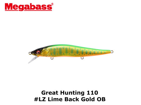 Megabass GH110 #LZ Lime Back Gold OB