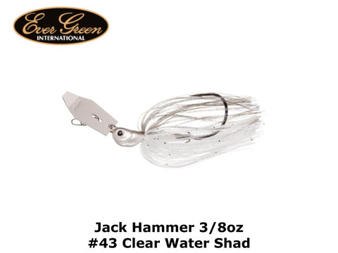 Evergreen Jack Hammer 3/8oz #43 Clear Water Shad