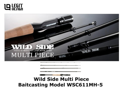 Legit Design Wild Side Multi Piece Baitcasting Model WSC611MH-5