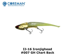 Coreman IJ-16 Ironjighead #007 GH Chart Back