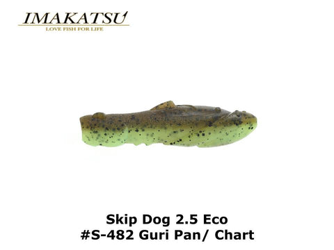 Imakatsu Skip Dog 2.5 Eco #S-482 Guri Pan/ Chart