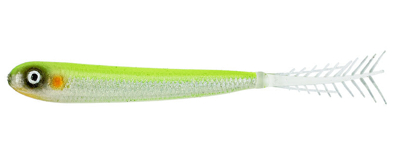 Imakatsu Rainbow Tube 4 inch Eco #S-207 Half Skeleton Chart Shad