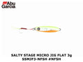Abu Garcia Salty Stage Micro Jig Flat 3g SSMJF3-NFSH #NFSH