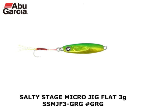 Abu Garcia Salty Stage Micro Jig Flat 3g SSMJF3-GRG #GRG