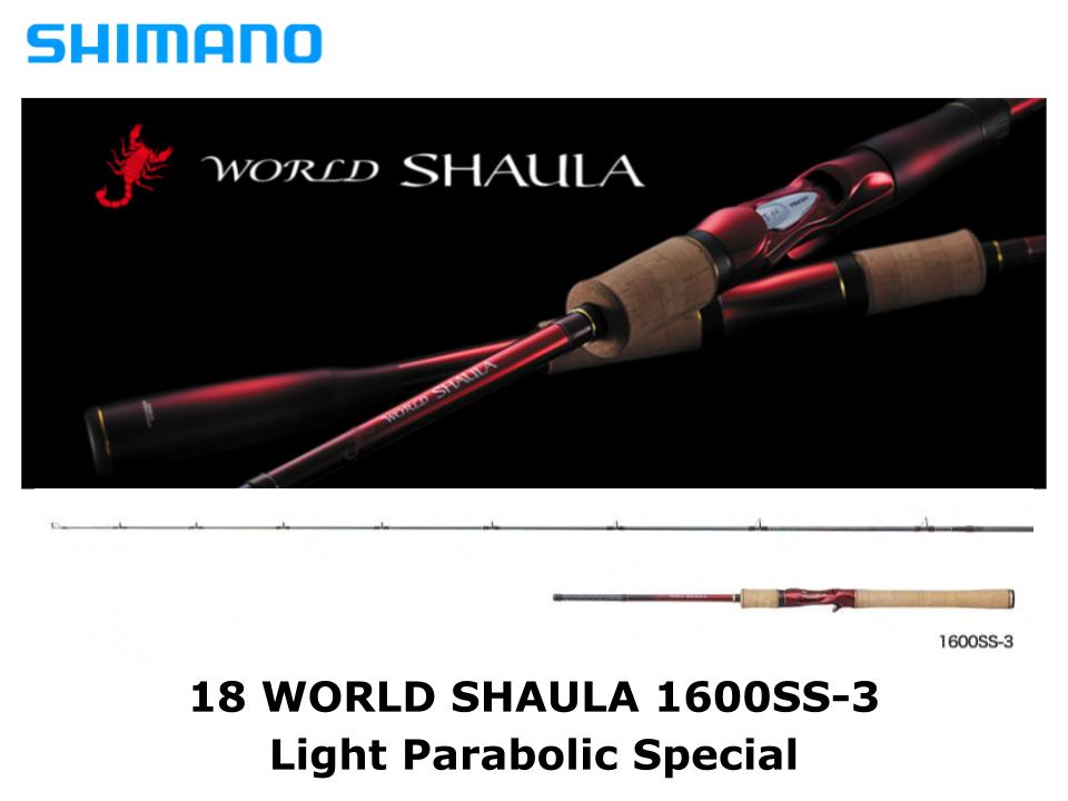 Shimano 18 World Shaula Baitcasting 1600SS-3 Light Parabolic Special – JDM  TACKLE HEAVEN