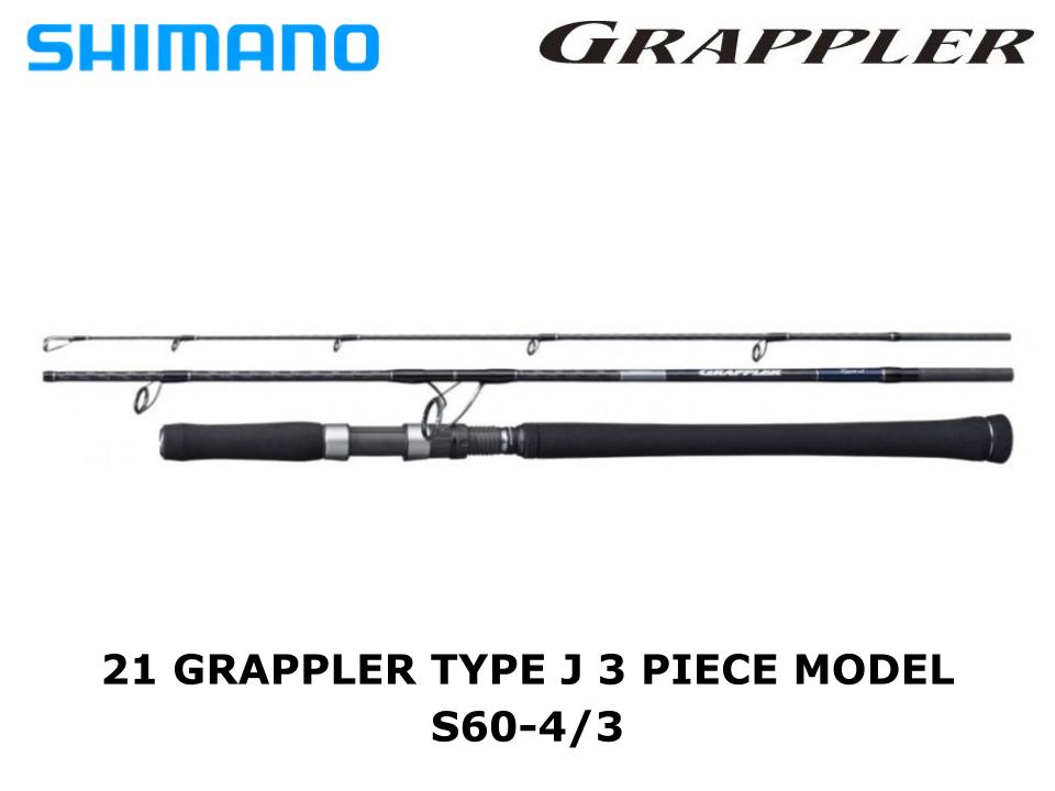Shimano 21 Grappler Type J 3 Piece Model S60-4/3 JDM TACKLE HEAVEN Shimano 21 Grappler Type J 3 Piece Model S60-4/3 JDM TACKLE HEAVEN