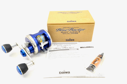 Used Daiwa Millionaire Bay Area Special 200BB Blue Backer Right 96mm Custom Handle